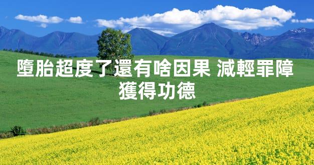 墮胎超度了還有啥因果 減輕罪障 獲得功德